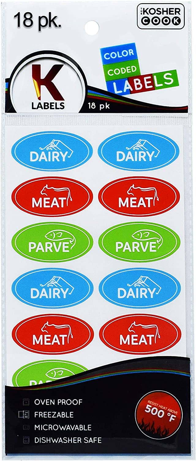 18 Assorted Kosher Labels | Meat Parve and Dairy